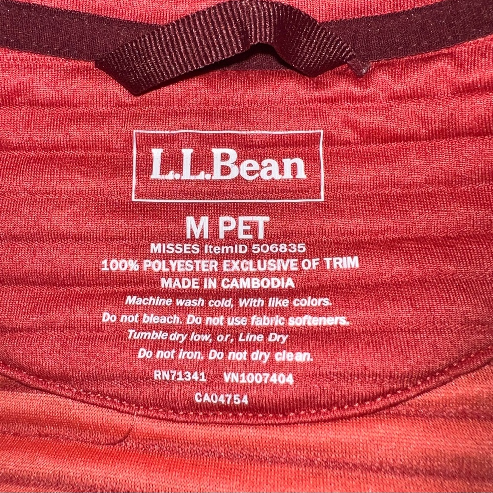 L.L. Bean Women’s AirLight Coral Quilted Snap Pullover – Medium Petite - Picture 8 of 11